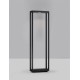 Sandy Black Die-Casting Aluminium & Clear Glass LED 8Watt 220-240Volt 489Lm 3000K IP65 L:23 W:8.6 H:75cm 