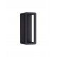 Sandy Black Die-Casting Aluminium & Polycarbonate Frost LED 9Watt 220-240Volt 255Lm 3000K IP65 L:8.6 W:12.5 H:23cm 