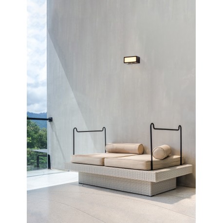 Sandy Black Die-Casting Aluminium & Clear Glass LED 11Watt 220-240Volt 875Lm 3000K IP65 Light up & down L:15.3 W:7.3 H:6.5cm 