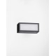 Sandy Black Die-Casting Aluminium & Clear Glass LED 11Watt 220-240Volt 875Lm 3000K IP65 Light up & down L:15.3 W:7.3 H:6.5cm 