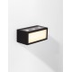 Sandy Black Die-Casting Aluminium & Clear Glass LED 11Watt 220-240Volt 875Lm 3000K IP65 Light up & down L:15.3 W:7.3 H:6.5cm 