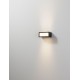 Sandy Black Die-Casting Aluminium & Clear Glass LED 11Watt 220-240Volt 875Lm 3000K IP65 Light up & down L:15.3 W:7.3 H:6.5cm 