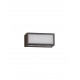 Sandy Rust Brown Die-Casting Aluminium & Clear Glass LED 11Watt 220-240Volt 875Lm 3000K IP65 Light up & down L:15.3 W:7.3 H:6.5c