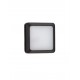 Sandy Black DieCasting Aluminium & Polycarbonate Frost LED 5 Watt 220-240 Volt 367Lm 3000K IP54 L: 12.5 W: 3.8 H: 12.5 cm 