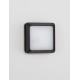 Sandy Black DieCasting Aluminium & Polycarbonate Frost LED 5 Watt 220-240 Volt 367Lm 3000K IP54 L: 12.5 W: 3.8 H: 12.5 cm 