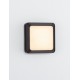 Sandy Black DieCasting Aluminium & Polycarbonate Frost LED 5 Watt 220-240 Volt 367Lm 3000K IP54 L: 12.5 W: 3.8 H: 12.5 cm 