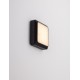 Sandy Black DieCasting Aluminium & Polycarbonate Frost LED 5 Watt 220-240 Volt 367Lm 3000K IP54 L: 12.5 W: 3.8 H: 12.5 cm 