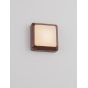 Corten Die-Casting Aluminium & Polycarbonate Frost LED 5 Watt 220-240 Volt 367Lm 3000K IP54 L: 12.5 W: 3.8 H: 12.5 cm 