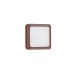 Corten Die-Casting Aluminium & Polycarbonate Frost LED 5 Watt 220-240 Volt 367Lm 3000K IP54 L: 12.5 W: 3.8 H: 12.5 cm 