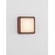 Corten Die-Casting Aluminium & Polycarbonate Frost LED 5 Watt 220-240 Volt 367Lm 3000K IP54 L: 12.5 W: 3.8 H: 12.5 cm 