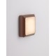 Corten Die-Casting Aluminium & Polycarbonate Frost LED 5 Watt 220-240 Volt 367Lm 3000K IP54 L: 12.5 W: 3.8 H: 12.5 cm 