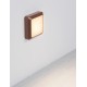 Corten Die-Casting Aluminium & Polycarbonate Frost LED 5 Watt 220-240 Volt 367Lm 3000K IP54 L: 12.5 W: 3.8 H: 12.5 cm 