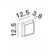 Corten Die-Casting Aluminium & Polycarbonate Frost LED 5 Watt 220-240 Volt 367Lm 3000K IP54 L: 12.5 W: 3.8 H: 12.5 cm 