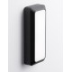 Sandy Black DieCasting Aluminium & Polycarbonate Frost LED 5 Watt 220-240 Volt 350Lm 3000K IP54 L: 8.5 W: 3.8 H: 20cm 