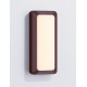 Corten Die-Casting Aluminium & Polycarbonate Frost LED 5 Watt 220-240 Volt 350Lm 3000K IP54 L: 8.5 W: 3.8 H: 20cm 
