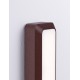 Corten Die-Casting Aluminium & Polycarbonate Frost LED 5 Watt 220-240 Volt 350Lm 3000K IP54 L: 8.5 W: 3.8 H: 20cm 