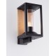 Sandy Black Die-Casting Aluminium Natural Wood Colour Acrylic & Clear Polycarbonate LED E27 1x12Watt 220-240 Volt Bulb Exclu