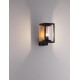 Sandy Black Die-Casting Aluminium Natural Wood Colour Acrylic & Clear Polycarbonate LED E27 1x12Watt 220-240 Volt Bulb Exclu