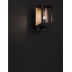 Sandy Black Die-Casting Aluminium Natural Wood Colour Acrylic & Clear Polycarbonate LED E27 1x12Watt 220-240 Volt Bulb Exclu