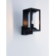 Sandy Black Die-Casting Aluminium Natural Wood Colour Acrylic & Clear Polycarbonate LED E27 1x12Watt 220-240 Volt Bulb Exclu