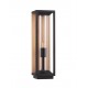 Sandy Black Die-Casting Aluminium Natural Wood Colour Acrylic & Clear Polycarbonate LED E27 1x12Watt 220-240 Volt Bulb Exclu