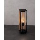 Sandy Black Die-Casting Aluminium Natural Wood Colour Acrylic & Clear Polycarbonate LED E27 1x12Watt 220-240 Volt Bulb Exclu