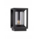 Sandy Black Die-Casting Aluminium Natural Wood Colour Acrylic & Clear Polycarbonate LED E27 1x12Watt 220-240 Volt Bulb Excl