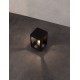 Sandy Black Die-Casting Aluminium Natural Wood Colour Acrylic & Clear Polycarbonate LED E27 1x12Watt 220-240 Volt Bulb Excl