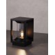 Sandy Black Die-Casting Aluminium Natural Wood Colour Acrylic & Clear Polycarbonate LED E27 1x12Watt 220-240 Volt Bulb Excl