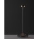 Sandy Black Die-Casting Aluminium & Polycarbonate Frost LED 2Watt 120Lm 3.7Volt 3000K IP54 Switch On/Off USB wire D: 12 H: 28.5