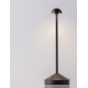 Sandy Black Die-Casting Aluminium & Polycarbonate Frost LED 2Watt 120Lm 3.7Volt 3000K IP54 Switch On/Off USB wire D: 12 H: 28.5