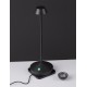 Sandy Black Die-Casting Aluminium & Polycarbonate Frost LED 2Watt 120Lm 3.7Volt 3000K IP54 Switch On/Off USB wire D: 12 H: 28.5