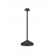Sandy Black Die-Casting Aluminium & Polycarbonate Frost LED 2Watt 120Lm 3.7Volt 3000K IP54 Switch On/Off USB wire D: 12 H: 28.5