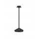 Sandy Black Die-Casting Aluminium & Polycarbonate Frost LED 2Watt 120Lm 3.7Volt 3000K IP54 Switch On/Off USB wire D: 12 H: 28.5
