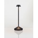 Sandy Black Die-Casting Aluminium & Polycarbonate Frost LED 2Watt 120Lm 3.7Volt 3000K IP54 Switch On/Off USB wire D: 12 H: 28.5