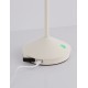 Sandy White Die-Casting Aluminium & Polycarbonate Frost LED 2Watt 120Lm 3.7Volt 3000K IP54 Switch On/Off USB wire D: 12 H: 28.
