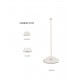 Sandy White Die-Casting Aluminium & Polycarbonate Frost LED 2Watt 120Lm 3.7Volt 3000K IP54 Switch On/Off USB wire D: 12 H: 28.