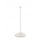 Sandy White Die-Casting Aluminium & Polycarbonate Frost LED 2Watt 120Lm 3.7Volt 3000K IP54 Switch On/Off USB wire D: 12 H: 28.