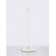 Sandy White Die-Casting Aluminium & Polycarbonate Frost LED 2Watt 120Lm 3.7Volt 3000K IP54 Switch On/Off USB wire D: 12 H: 28.