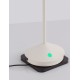 Sandy White Die-Casting Aluminium & Polycarbonate Frost LED 2Watt 120Lm 3.7Volt 3000K IP54 Switch On/Off USB wire D: 12 H: 28.