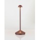 Sandy Rust Brown Die-Casting Aluminium & Polycarbonate Frost LED 2Watt 120Lm 3.7Volt 3000K IP54 Switch On/Off USB wire D: 12 H: