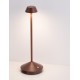 Sandy Rust Brown Die-Casting Aluminium & Polycarbonate Frost LED 2Watt 120Lm 3.7Volt 3000K IP54 Switch On/Off USB wire D: 12 H: