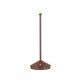 Sandy Rust Brown Die-Casting Aluminium & Polycarbonate Frost LED 2Watt 120Lm 3.7Volt 3000K IP54 Switch On/Off USB wire D: 12 H: