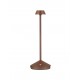 Sandy Rust Brown Die-Casting Aluminium & Polycarbonate Frost LED 2Watt 120Lm 3.7Volt 3000K IP54 Switch On/Off USB wire D: 12 H: