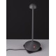 Sandy Dark Grey Die-Casting Aluminium & Polycarbonate Frost LED 2Watt 120Lm 3.7Volt 3000K IP54 Switch On/Off USB wire D: 12 H: 