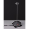 Sandy Dark Grey Die-Casting Aluminium & Polycarbonate Frost LED 2Watt 120Lm 3.7Volt 3000K IP54 Switch On/Off USB wire D: 12 H: 