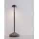 Sandy Dark Grey Die-Casting Aluminium & Polycarbonate Frost LED 2Watt 120Lm 3.7Volt 3000K IP54 Switch On/Off USB wire D: 12 H: 