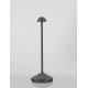 Sandy Dark Grey Die-Casting Aluminium & Polycarbonate Frost LED 2Watt 120Lm 3.7Volt 3000K IP54 Switch On/Off USB wire D: 12 H: 