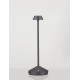 Sandy Dark Grey Die-Casting Aluminium & Polycarbonate Frost LED 2Watt 120Lm 3.7Volt 3000K IP54 Switch On/Off USB wire D: 12 H: 