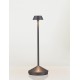 Sandy Dark Grey Die-Casting Aluminium & Polycarbonate Frost LED 2Watt 120Lm 3.7Volt 3000K IP54 Switch On/Off USB wire D: 12 H: 